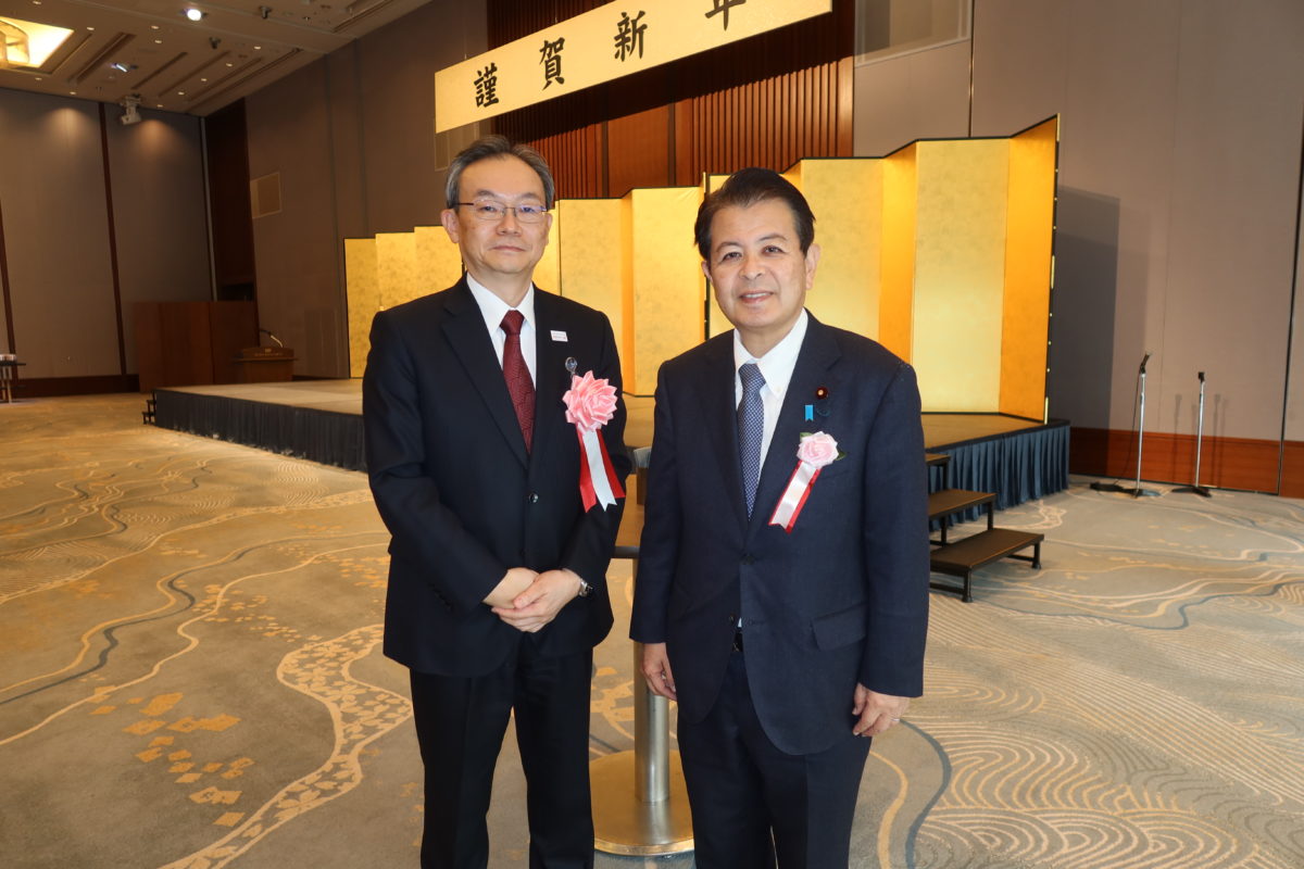 全国銀行協会、証券業諸団体、信託協会、生命保険協会の新年賀詞交歓会に出席しました