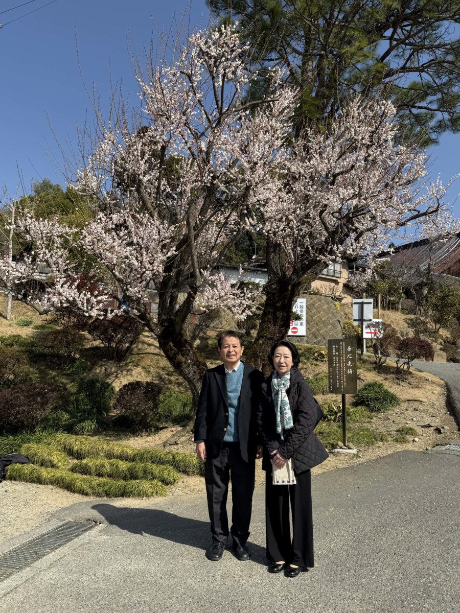 元善光寺で梅の花を撮影し、阿智村でひな人形を見学、箕輪町自衛隊協力会新年会に出席しました